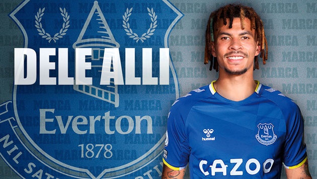 Tiền vệ lệch phải: Dele Alli - Everton. Alli quyết định rời Tottenham để lấy lại sự nghiệp thi đấu đỉnh cao. Bến đỗ tiếp theo của anh là Everton của HLV Frank Lampard.