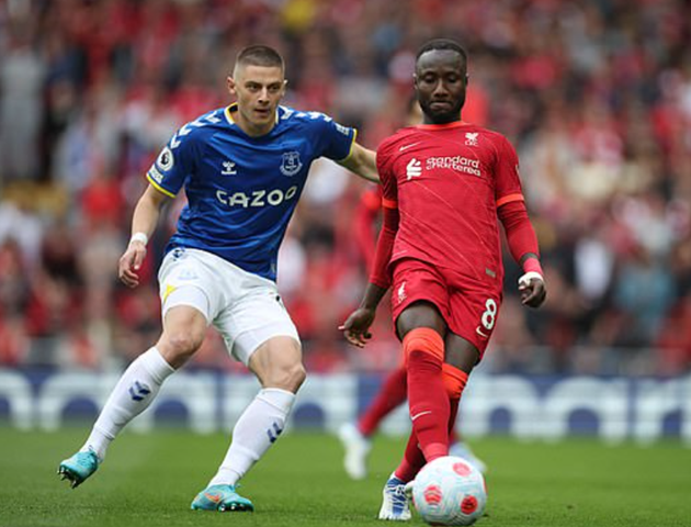 Naby Keita - 6 điểm. Tiền vệ 27 tuổi không có nhiều đất diễn trước những cầu thủ giàu thể lực, không ngại tranh chấp bên phía Everton.