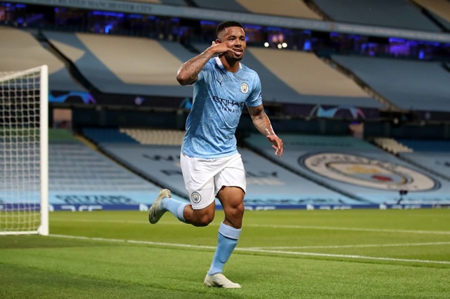 Jesus trong màu áo Man City.
