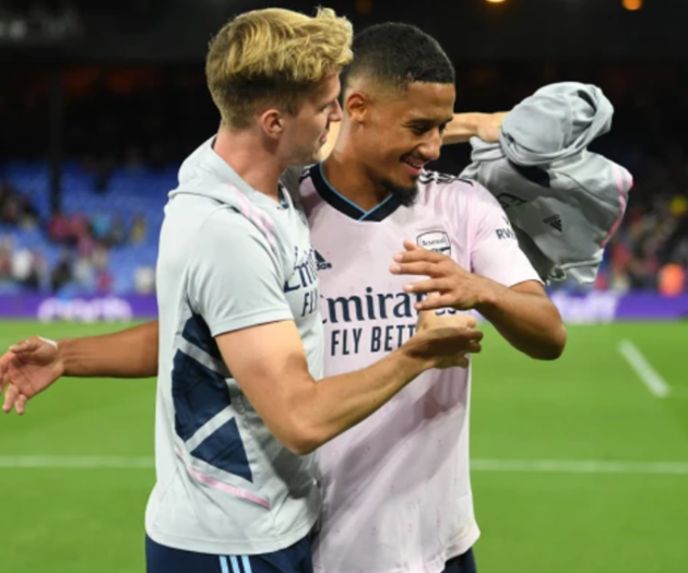 Saliba được ra mắt Arsenal sau 3 năm từ khi đến đây.