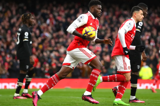 Partey là điểm sáng của Arsenal.