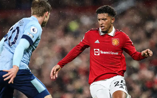 Sancho gặp nhiều khó khăn tại Man Utd.