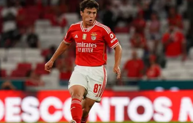 Neves trong màu áo Benfica.