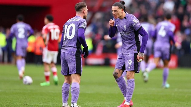 Mac Allister kiến tạo cho Nunez.