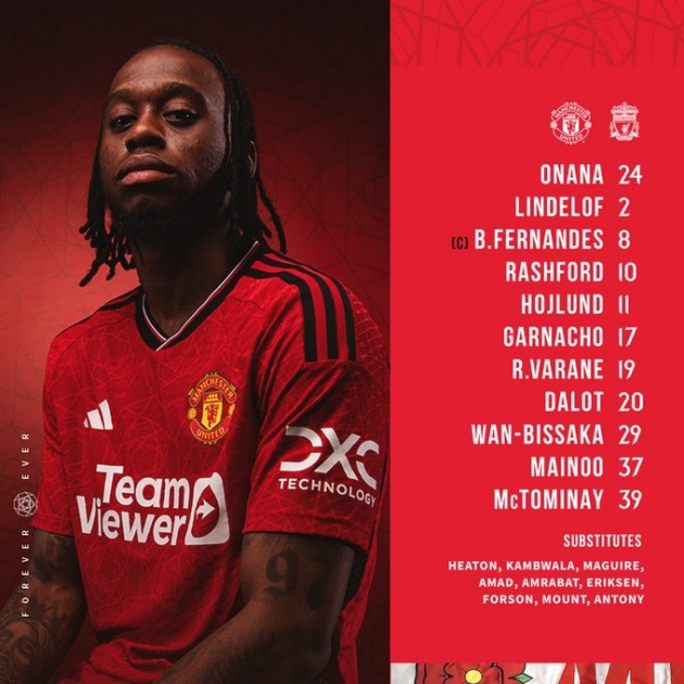 TRỰC TIẾP Man United vs Liverpool: Hojlund, Salah đá chính - Bóng Đá