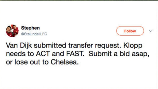 Nhiều CĐV của Liverpool đang đổ lỗi cho những chính sách tiếp cận sai lầm quá hấp tấp của đội bóng đã góp phần đẩy Van Dijk tới gần Chelsea.