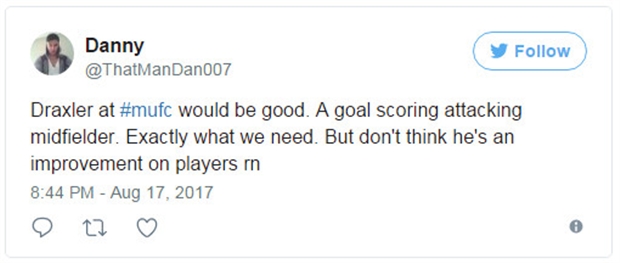 Sau 12 lần góp mặt ở đội hình xuất phát PSG tại Ligue 1 mùa trước, Draxler ghi được 4 bàn, cung cấp 1 đường kiến tạo và tạo ra đến 21 cơ hội.