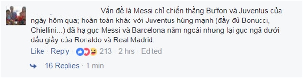 Messi đánh bại Buffon, fan Ronaldo 'cười nhẹ' - Bóng Đá