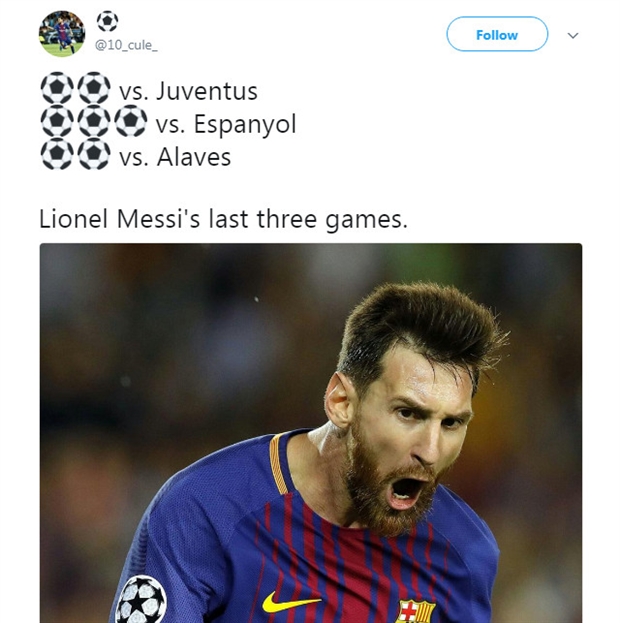Phong độ của Messi trong thời gian gần đây là quá ấn tượng.