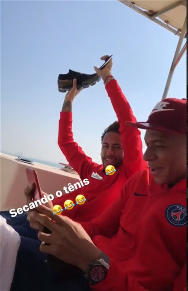 Các ngôi sao của PSG rõ ràng đang rất tận hưởng chuyến du đấu này.