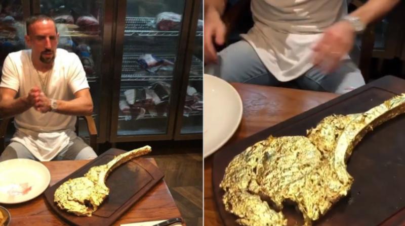 Ribery và món ăn đặc biệt do Nusret Gokce chế biến đang bị chỉ trích rất nhiều trong những ngày qua.
