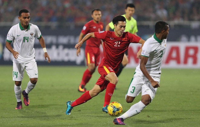 Trận bán kết lượt về AFF Cup 2016 giữa Việt Nam và Indonesia diễn ra đầy cảm xúc. Ảnh: Quốc Bảo.