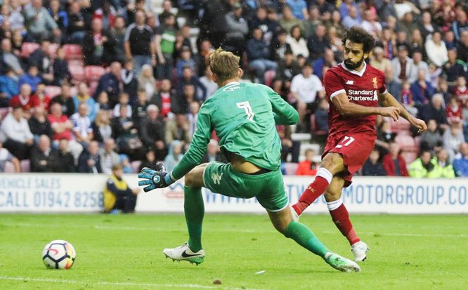 Salah là cái tên đáng chú ý duy nhất cập bến Anfield.