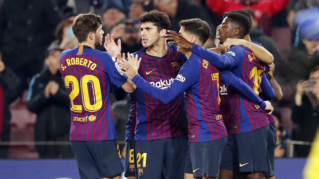 Toàn đội Barcelona đang hướng đến một chiến thắng trước Valladolid.