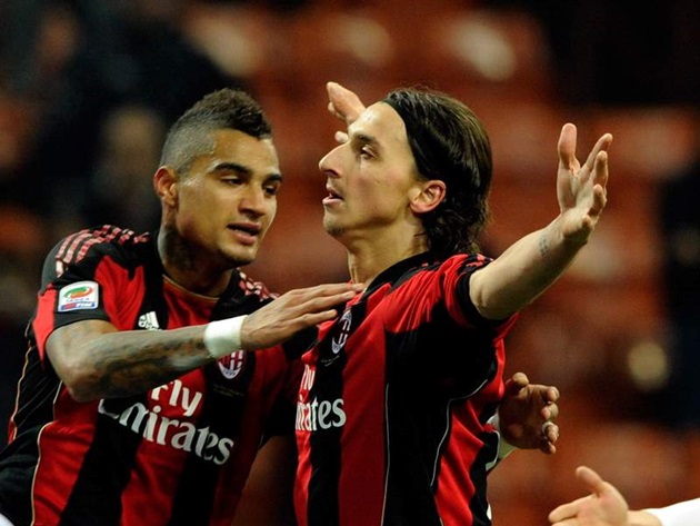So với Zlatan Ibrahimovic, đóng góp của Kevin-Prince Boateng trở nên lặng lẽ hơn.