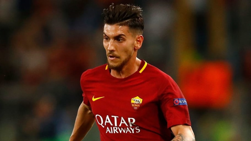 Lorenzo Pellegrini trong màu áo AS Roma.