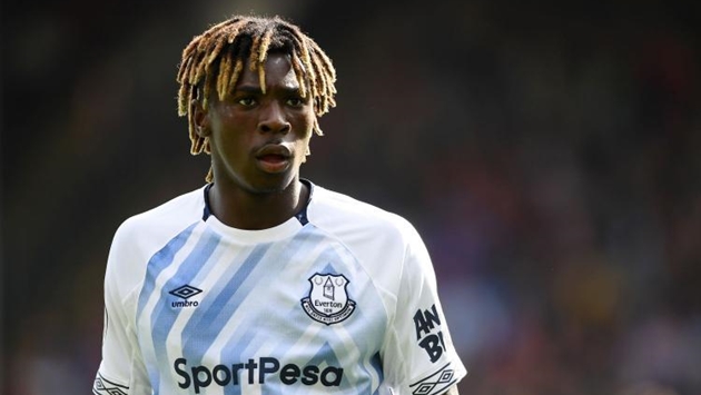 Moise Kean trong màu áo Everton.