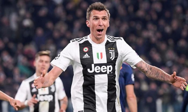 Mario Mandzukic trong màu áo Juventus.