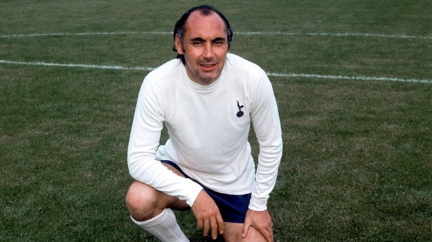 9. Alan Gilzean: Trong 10 năm cống hiến cho Spurs, huyền thoại người Scotland đã ghi được 133 bàn thắng.
