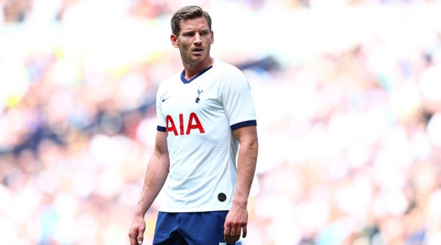Jan Vertonghen trong màu áo Tottenham.