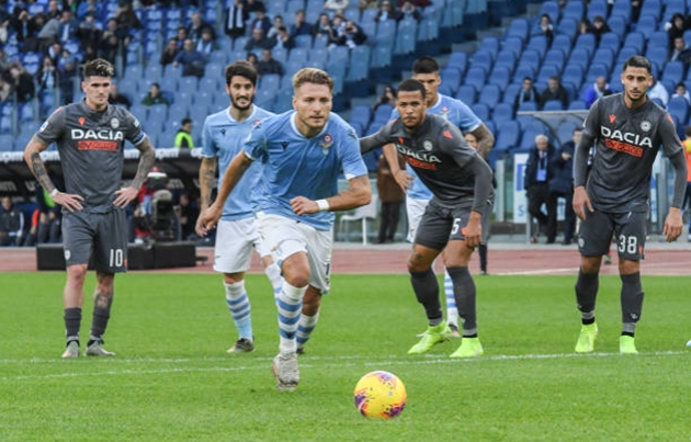 2. Lazio (mùa giải 2019-2020): 18 lần được hưởng penalty. Việc thực hiện thành công những quả phạt đền đã góp phần không nhỏ giúp Ciro Immobile giành danh hiệu Chiếc giày vàng châu Âu.