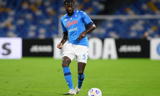 Tiemoue Bakayoko trong màu áo Napoli.