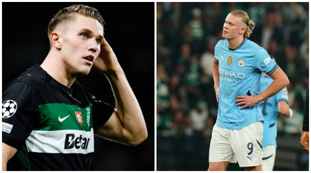 Ảnh bài viết Sporting CP 4-1 Man City: Đỉnh cao Gyokeres; Vực thẳm Erling Haaland