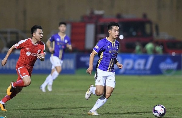 Hà Nội đánh bại Viettel trong trận derby thủ đô. Ảnh: Minh Hiếu.