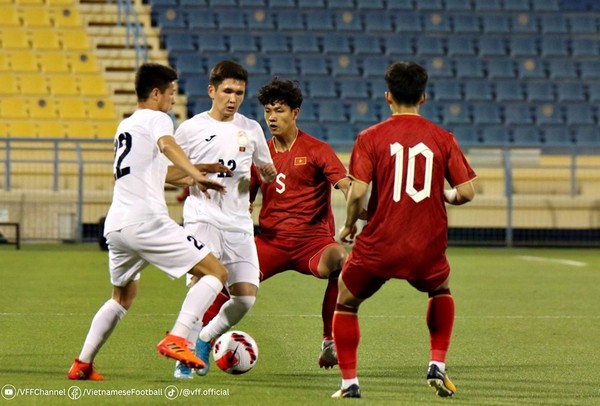 U23 Việt Nam không thể ghi bàn dù đã tung ra nhiều pha dứt điểm. Ảnh: VFF.