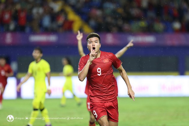 Nguyễn Văn Tùng ghi nhiều bàn thắng nhất tại SEA Games 32. Ảnh: VFF.