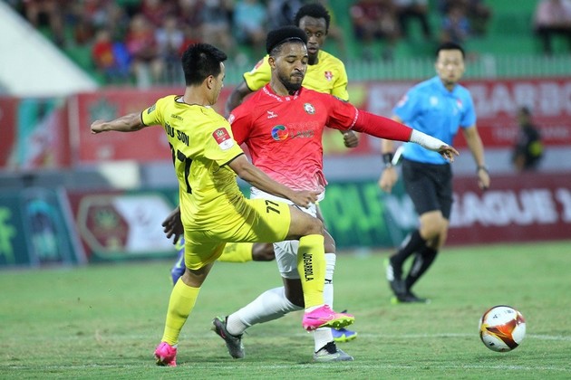 Bình Định chia điểm cùng Hải Phòng. Ảnh: Vietnamnet.