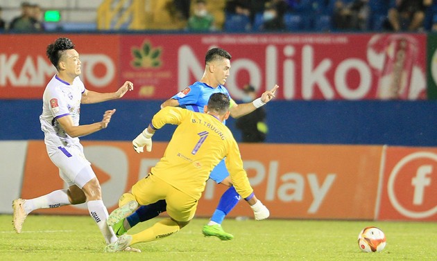 Nguyễn Tiến Linh được đồn đoán sẽ chia tay Bình Dương. Ảnh: VPF.