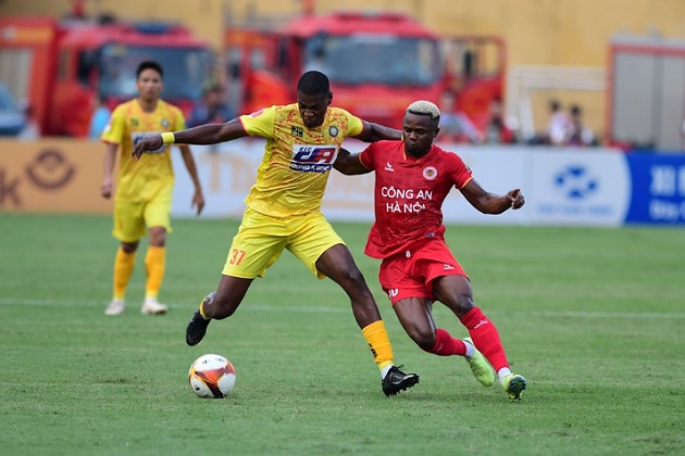 Trận hòa Thanh Hóa giúp CLB CAHN đăng quang tại V-League 2023. Ảnh: Vietnamnet.