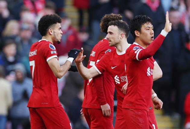 Các nhân tố trên hàng công của Liverpool không ngừng ghi bàn.