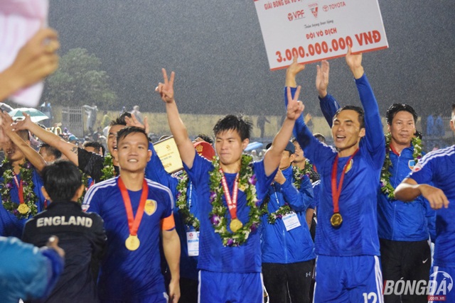 Đội trưởng Thanh Trung không quan tâm đến danh hiệu Quả bóng vàng Việt Nam 2017. Ảnh: Viết Định.