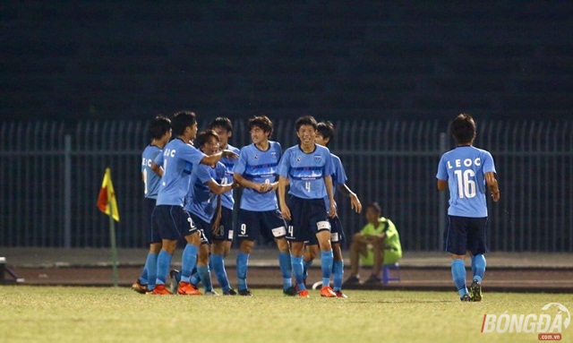 Niềm vui của U21 Yokohama. Ảnh: Đình Viên.