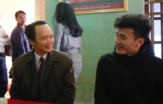 Tiến Dũng đã có những chia sẻ với Chủ tịch Trịnh Văn Quyết.