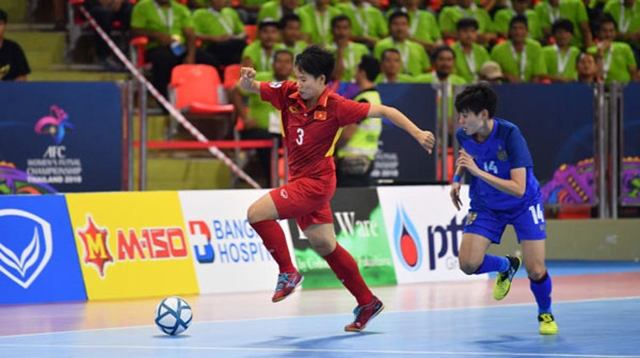 ĐT Futsal nữ Việt Nam để thua đáng tiếc trước Thái Lan.