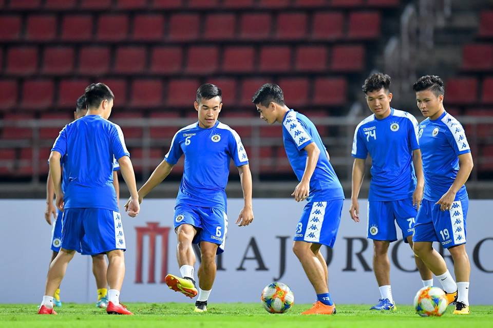 Hà Nội FC đã có buổi tập cuối cùng trên SVĐ Thammasat. Ảnh: Hà Nội FC.