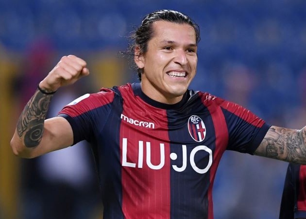 ...thì đến phút 87,  Federico Santander hoàn tất cú đúp của mình trong trận với một pha đánh đầu trong tư thế khó giúp Bologna ấn định tỉ số 3-2.