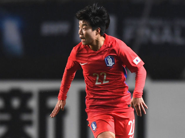 5/ Đội bóng xứ Kim chi (Hyundai Steel Red Angels) có 11 thành viên tham dự: Kim Do-yeon, Lim Seon-joo, Jung Seol-bin, Shin Dam-yeong, Young-ju Lee, Jang Sel-gi, Kim Jung-Mi, Lee So-dam, Kim Hye-ri, Han Chae-rin (ảnh) và Beatriz (Brazil).