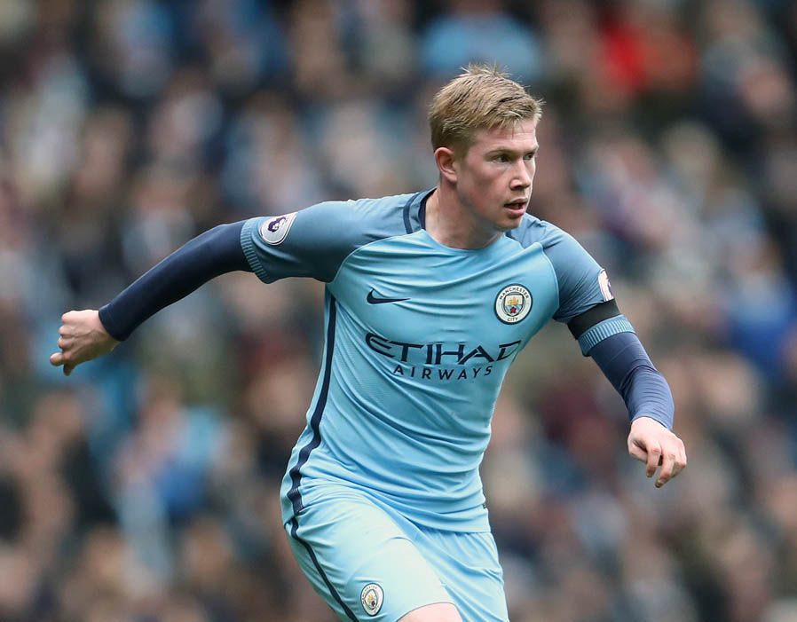 14. De Bruyne (Man City) - 66