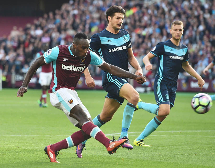 13. Michail Antonio (West Ham) - 66