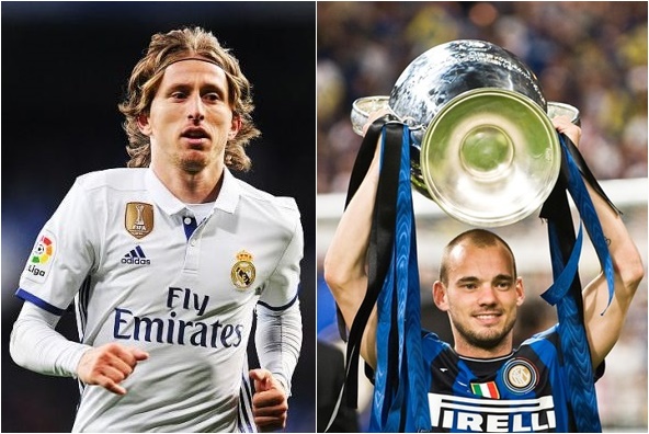 Modric và Sneijder đang có nét tương đồng đến kỳ lạ.