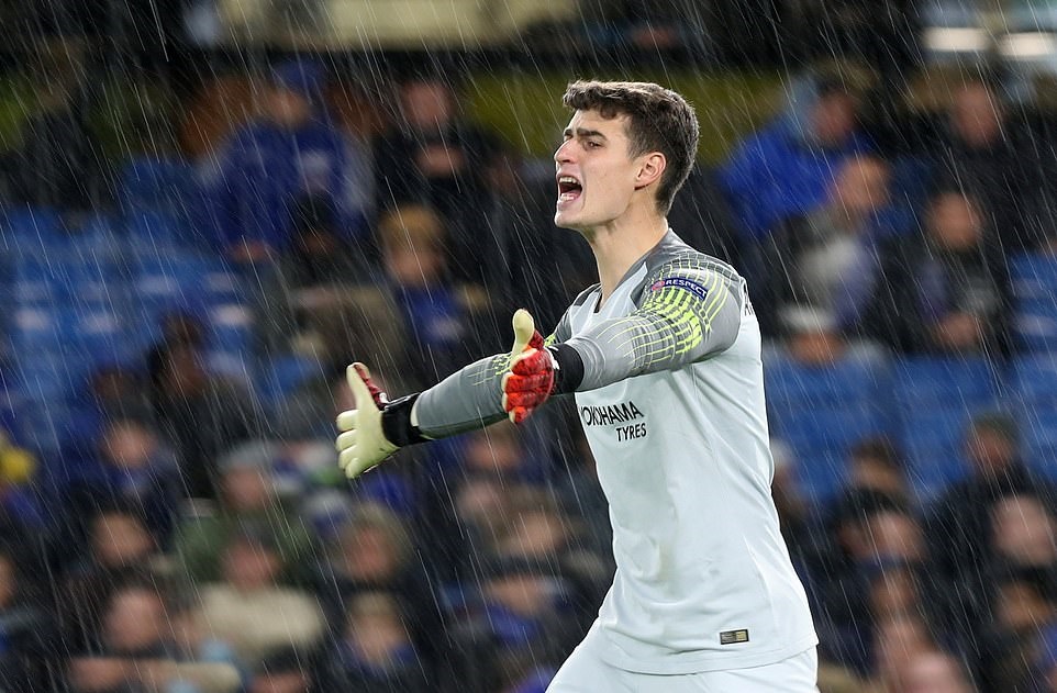 Kepa có một ngày thi đấu nhàn rỗi trong khung gỗ Chelsea.