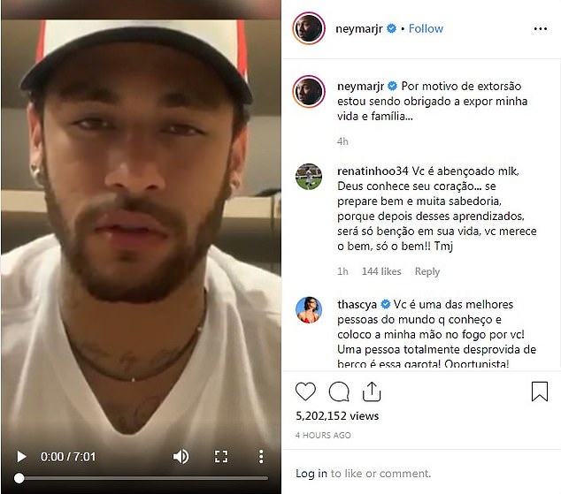 Ngay sau đó Neymar đã lên tiếng khẳng định anh bị gài bẫy. Đoạn video mà Trindade cung cấp cũng không thực sự thuyết phục.