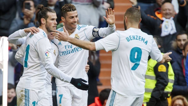 4. Cristiano Ronaldo, Karim Benzema và Gareth Bale: Trong khoảng thời gian sát cánh cùng nhau từ mùa 2013/14, bộ ba này ghi tổng cộng 442 bàn thắng, giúp Real Madrid 4 lần vô địch Champions League trong 5 năm.