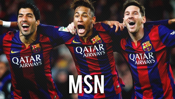 Mùa 2014/15 là mùa giải thăng hoa nhất của MSN khi họ giúp Barca đoạt cú ăn ba.
