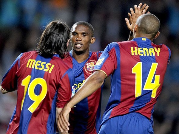 3. Messi - Eto'o - Henry (Barcelona): Họ chỉ là đối tác trong quãng thời gian ngắn bởi Henry đã lớn tuổi, còn Eto'o rời đi vào Hè 2009.