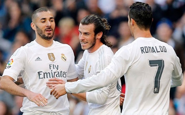 2. Bale - Benzema - Ronaldo (Real Madrid): Bộ ba BBC giúp Kền kền trắng thống trị châu Âu khi vô địch Champions League 3 mùa giải liên tiếp.